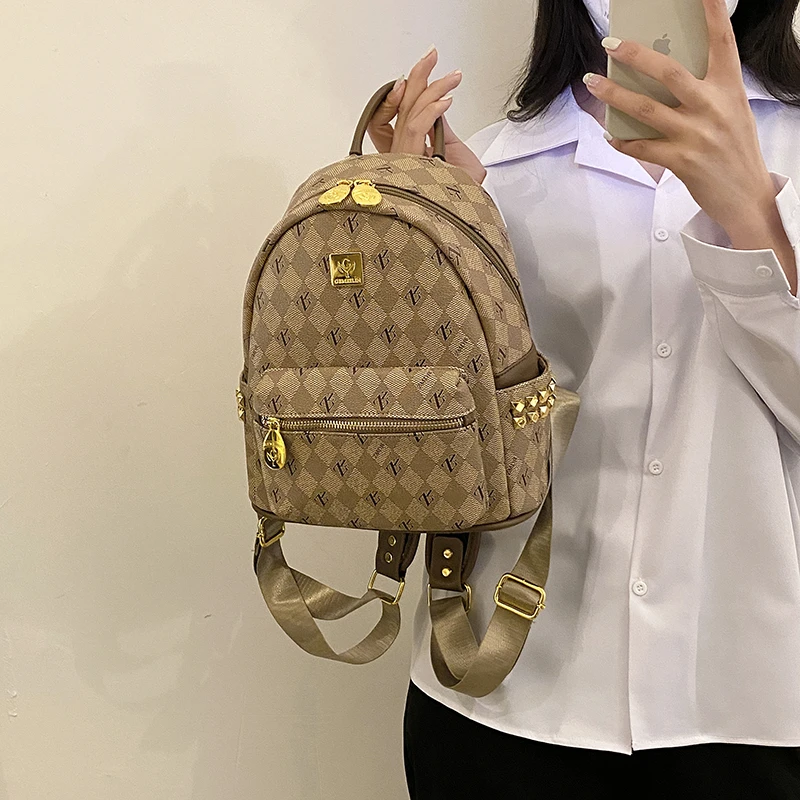 Designer Shoulder High-Capacity Luxury Brand Women Backpack Fashion School Bags Female Daily Shopping Girls Backpacks Schoolbags