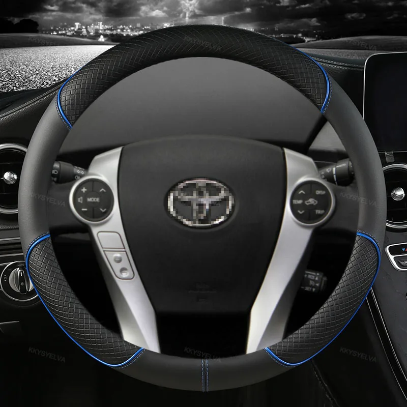 For Toyota Prius 30 20 V Prius C Plus Plug-in Prime XW10 XW20 XW30 XW50 2001~2022 Car Steering Wheel Cover Auto Accessories