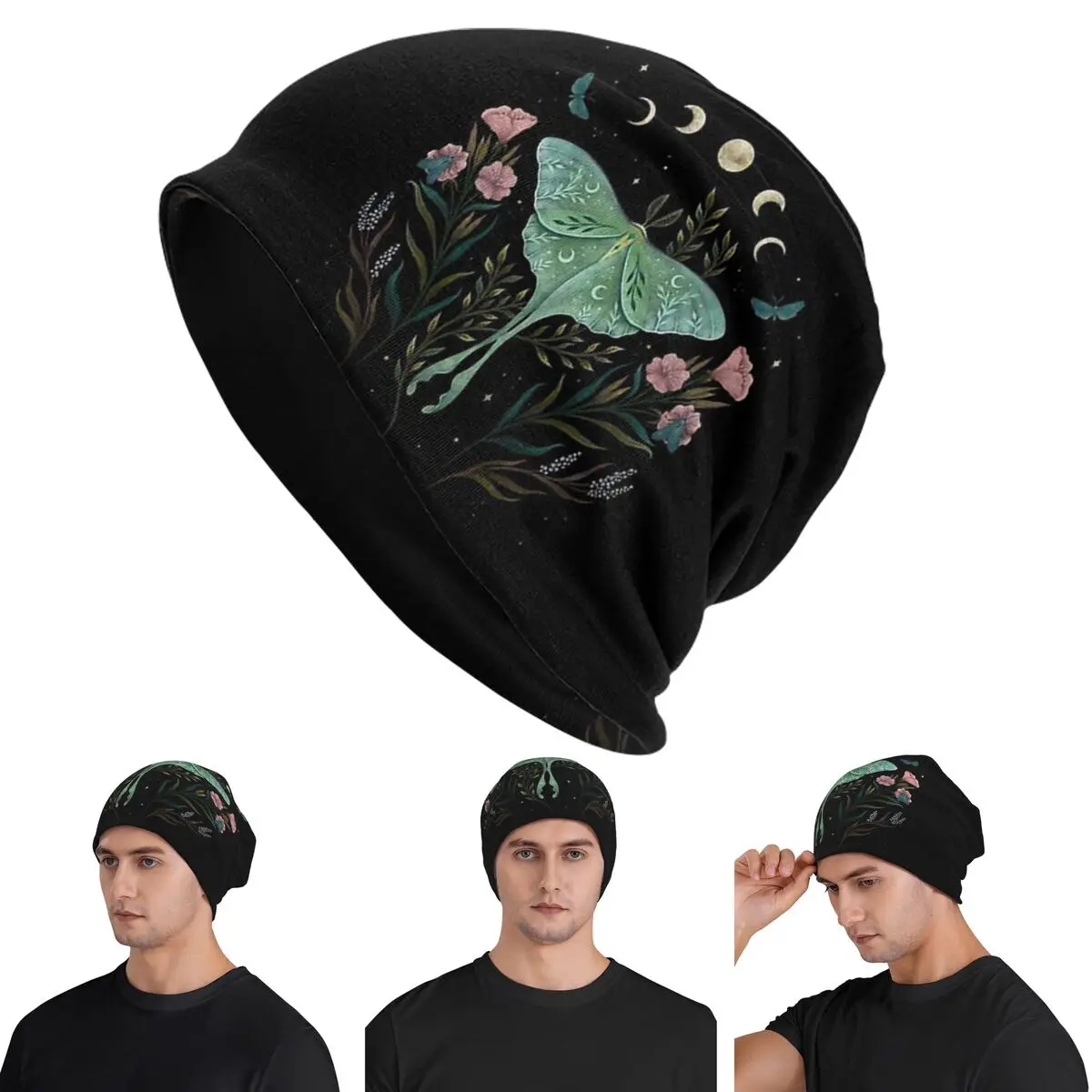 

Luna And Forester Skullies Beanies Hats Warm Autumn Winter Outdoor Cap Knitted Bonnet Caps for Unisex Adult