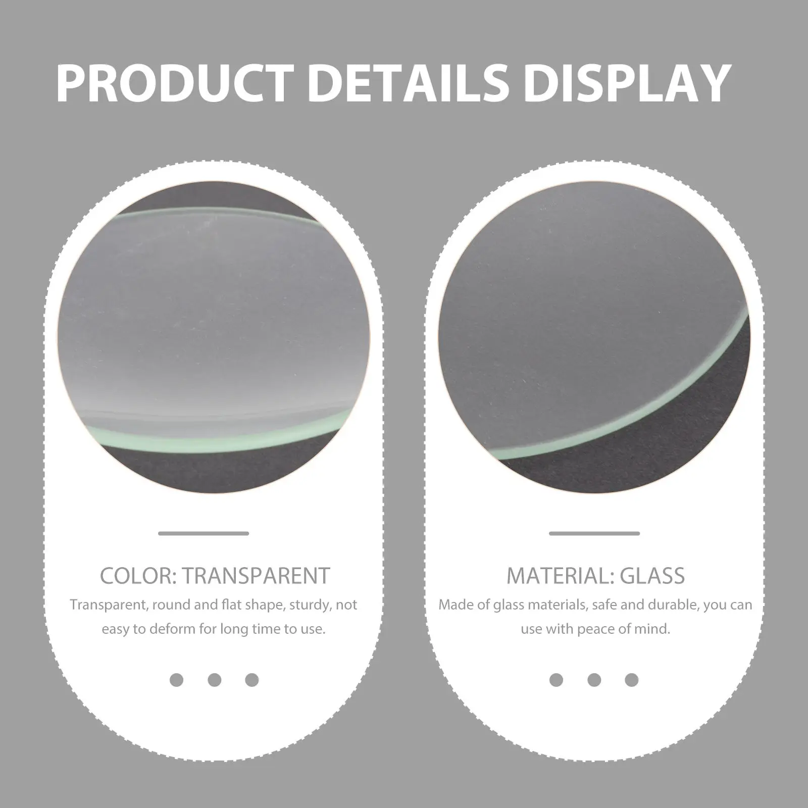 10 Pcs High Temperature Resistant Glass Surface Dish Chemistry Lab Equipment Transparent Watch for Laboratory