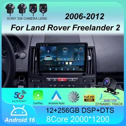 Car Radio Android 16 Carplay Auto For Land Rover Freelander 2 2006-2012 Navigaion GPS Multimedia Video Player 2din DVD Head Unit