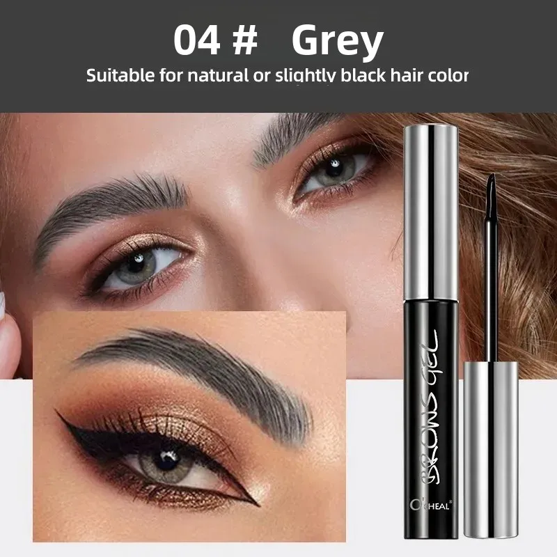 Peel-Off Semi-Permanent Eyebrow Gel Long-Lasting Waterproof Smudge-Proof 3D Tattoo Tint Black Brown Shades Easy Apply Quick Dry