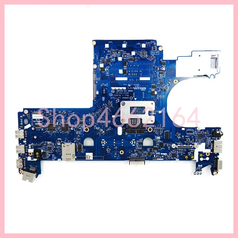 LA-7731P with i3 i5-3th Gen CPU SLJ8A Notebook Mainboard For DELL Latitude E6230 Laptop Motherboard 100% Tested OK