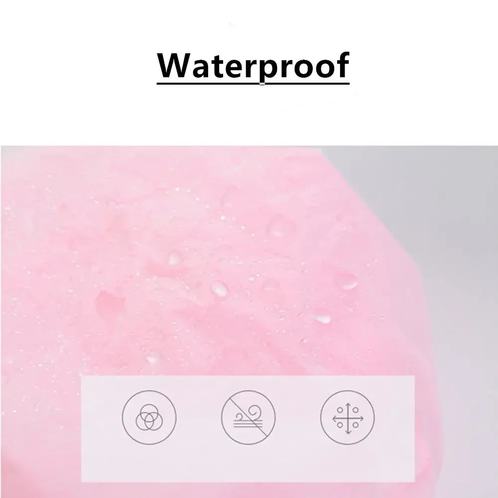 Waterproof Elastic Shower Cap Reusable Thickened Double-layer Bath Hat 5 Colors Women Head Hair Cover Sleep Cap Home Supply