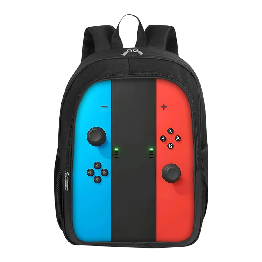 Gran oferta, mochila informal con diseño de consola de juegos, mochila de doble capa para niños/niñas, los mejores regalos, mochila escolar de dibujos animados en 3D