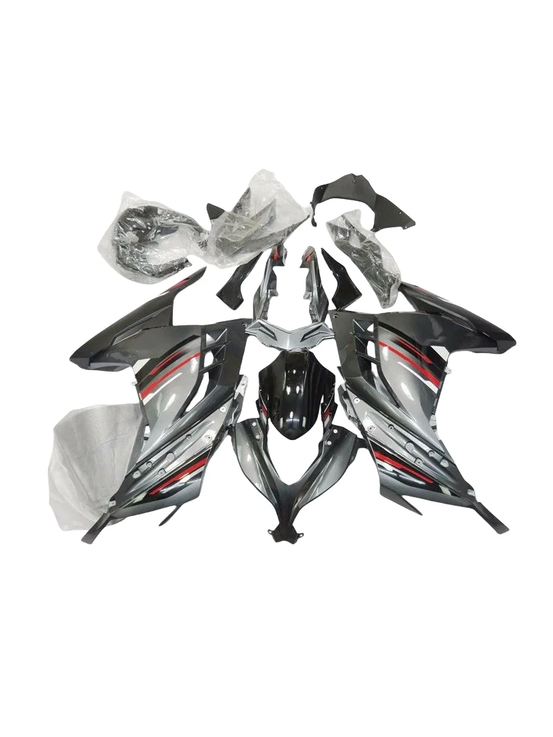 Grey silver Bodywork For Kawasaki ZX300r 2013 /2015 Plastic Fairings Ninja300 13 14 15 Full Body Kits ZX300 Injection molding