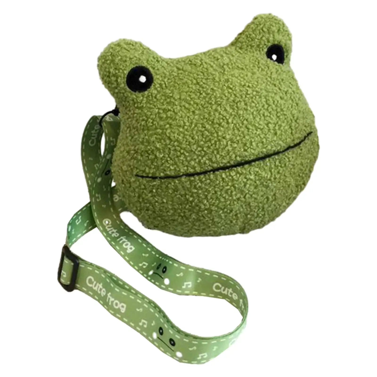 

Plush Shoulder Bag Stylish with Adjustable Shoulder Strap Lightweight Frog Crossbody Bag for Spring Beach Travel Women Walking