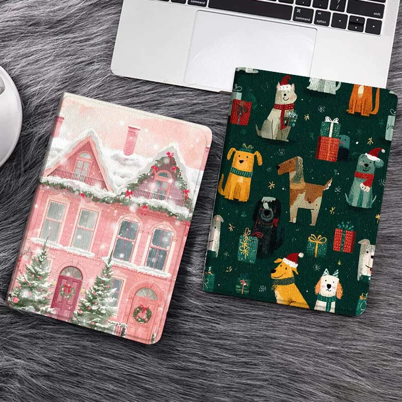 Snowy Pink House Ca…