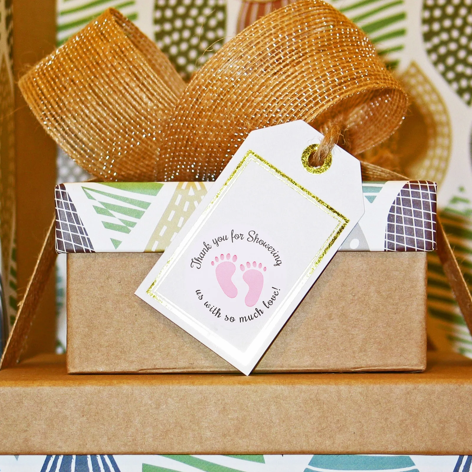 

1000pcs Baby Shower Gift Stickers Little Foot Decals Cute Footprint Labels Self Adhesive Party Decorations for Bags