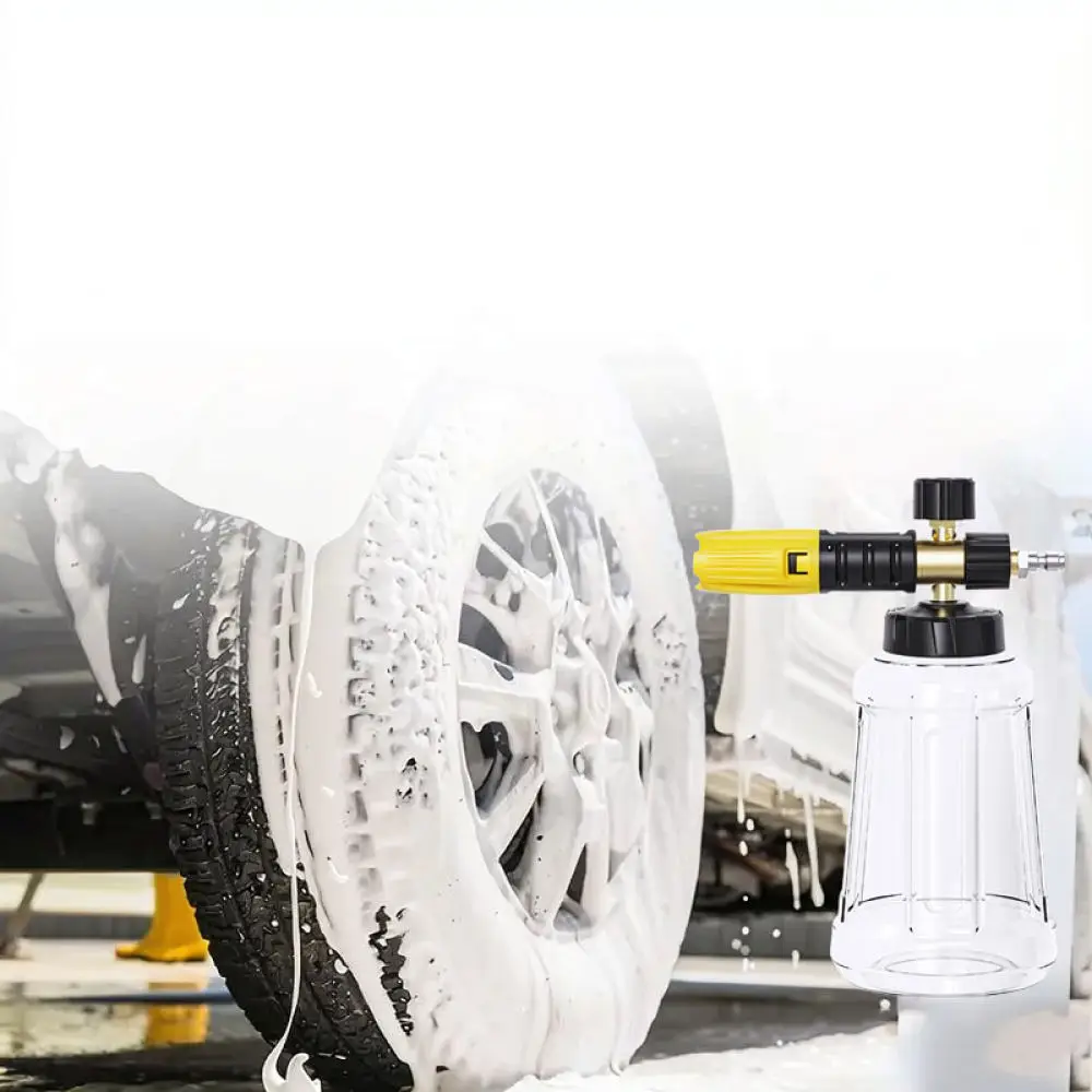 Car Wash Snow Foam Applicator For Maiyuan Pressure Washer Stainless Steel Quick Coupling Adjustable Cleaning Device