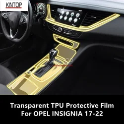 Voor Opel Insignia 17-22 Auto Interieur Center Console Transparante Tpu Beschermende Film Anti-Kras Reparatie Film Accessoires refit