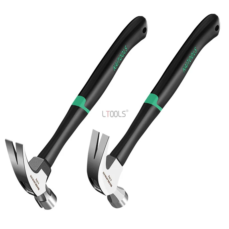 Multifunctional Claw Hammer Insulated Handle Nail Groove Design Household Carpentry Raised Anti Slip Hammer Nail Pulling Tools