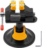 Universal Mini Table Vise Clamp With Suction Cup Base 360 Rotatable Adjustable Table Bench Vice Clip On Tool For Jewelry Watch