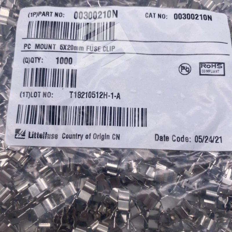 10/100 Stuks Nieuwe Originele Lf Zekering Clip 5X20Mm 00300210n 10a 250V Zekering Houder 5X20 Pcb Mount Inline 5*20Mm Zekering Buisondersteuning