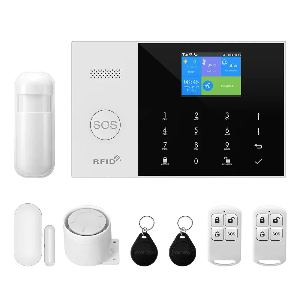 GauTone WiFi 4G Protection de sécurité Alexa Tuya vie intelligente domotique porte de mouvement capteur magnétique alarme système de sécurité ensemble