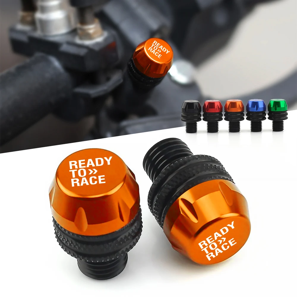 1 Pair For KTM Ready To Race  Duke 390 690 790 890 1190 Rc 1290 Mirror Hole Plug Screws Cover CNC Motorcycle Accessories