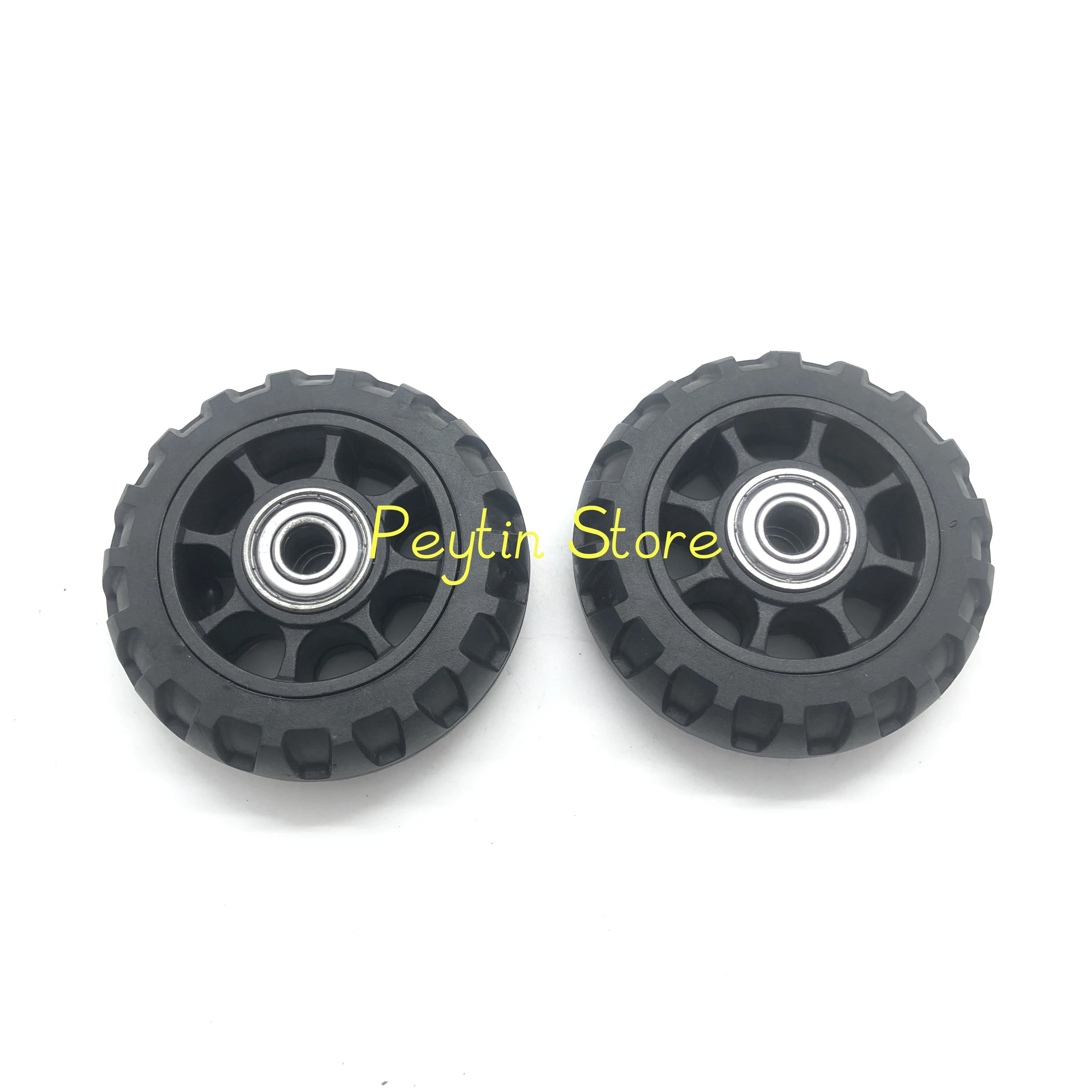 2Pcs 73mm Diameter Inner Hole 6/8/10mm Shopping Cart Wheel Bearing Wheel Wheel Silent Wheel