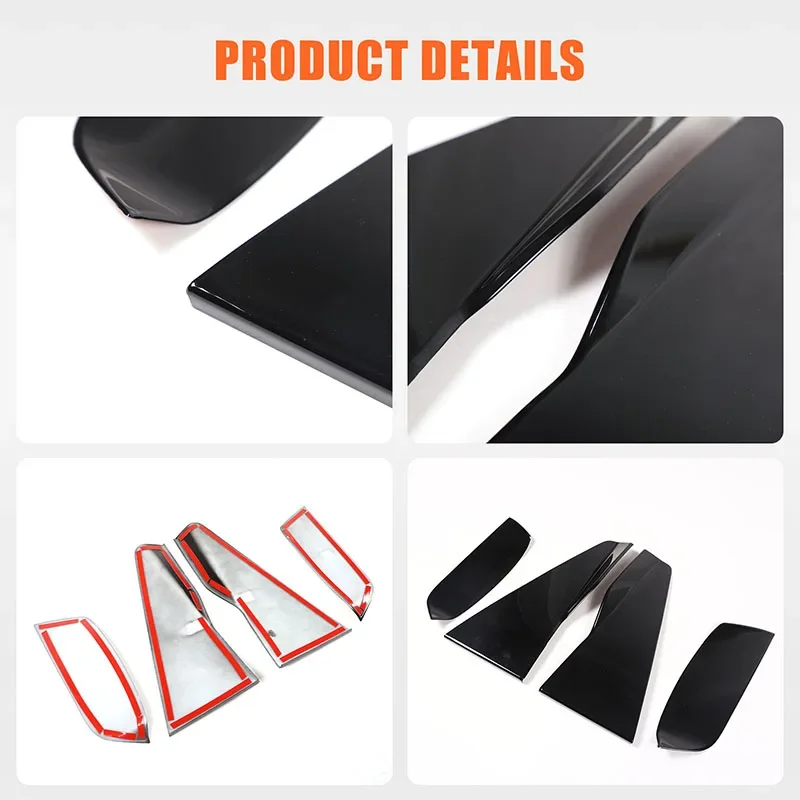 For BMW 5 Series I5 G60 2024 ABS Black Car Front Side Vent Fender Cover Trim Sticker Car Accessories