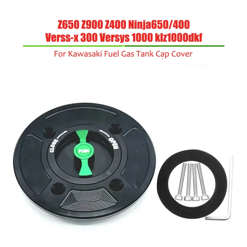

For Kawasaki Z650 Z900 Z400 Ninja 650 400 Verss-x 300 Versys 1000 Klz1000dkf Motorcycle Accessories CNC Fuel Tank Cap Cover