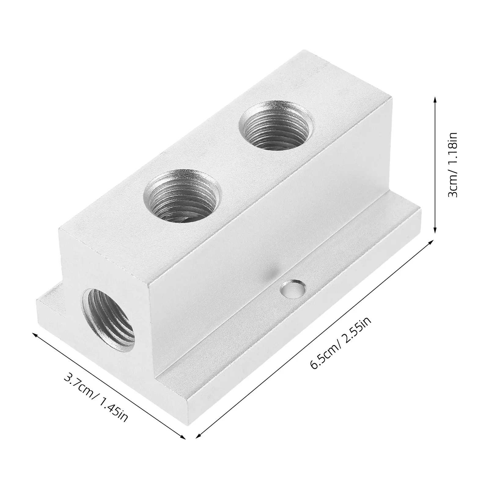 T-Type Air Distribution Manifold Compact Design Easy Installation Pneumatic Dividing Manifold Gas Flow Distributor