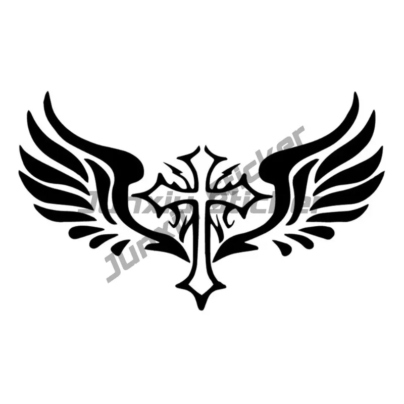 

Cross Wings Rear Windshield Vinyl Decals Decoration Car Sticker