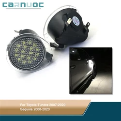 2Pcs/set For Toyota Tundra 2007-2020 Sequoia 2008-2020 CANbus LED Under Side Mirror Puddle Light Car Accessories