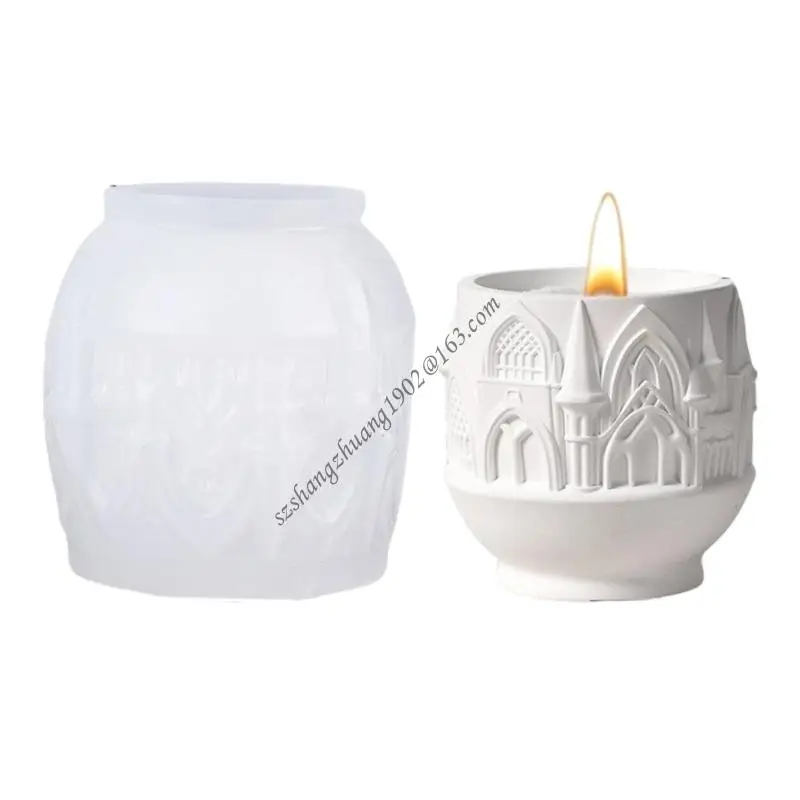 

Q6RB Flexible Silicone Craft Mould for Resin Castles and Decorative Containers Home Decoration Daily Casual Use