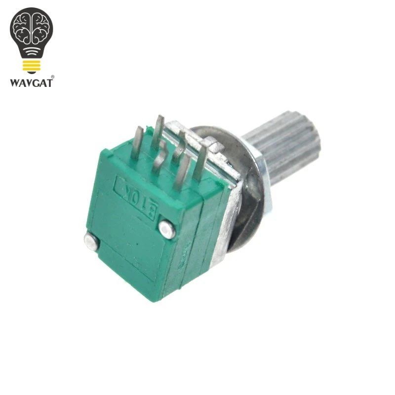 10PCS RK097G 5K 10K 20K 50K B100K Audio Versterker Verzegelde Dual Potentiometer 15mm as 6pins