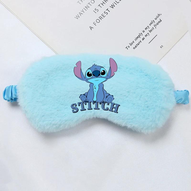 Masque pour les yeux en peluche Anime pour enfants, patch pour les yeux, accessoires décontractés, dessin animé mignon, garçons et filles, cadeaux de Noël, CAN o Stitch, 2025