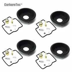 For Kawasaki ZX600 ZZR600 1990 1991 1992 1993 1994 1995 ZX ZZR 600 Carburetor Repair Kit Chamber Gasket Carb Vacuum Diaphragm 4X