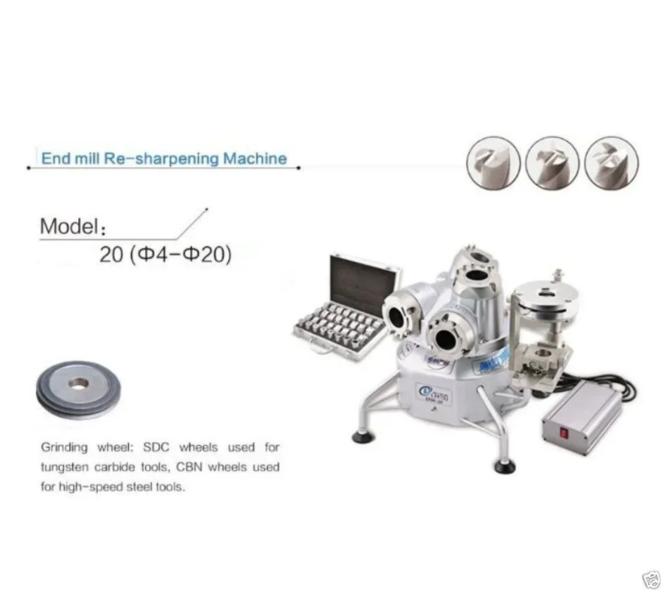 New End Mill Re-sharpening Machine 20 a