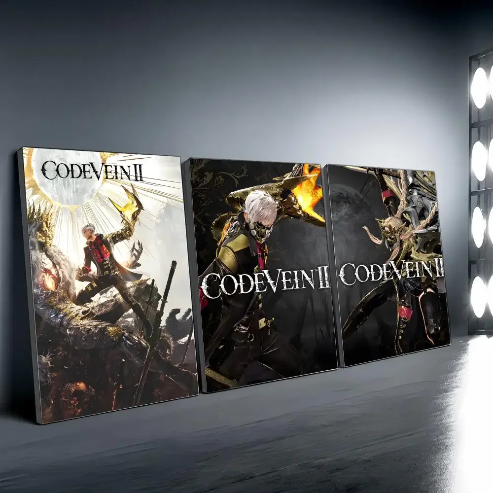 video game c-Code Vein II Painting Calligraphy Modern Canvas Wall Art for Bedroom & Living Room | Home Decor Gift