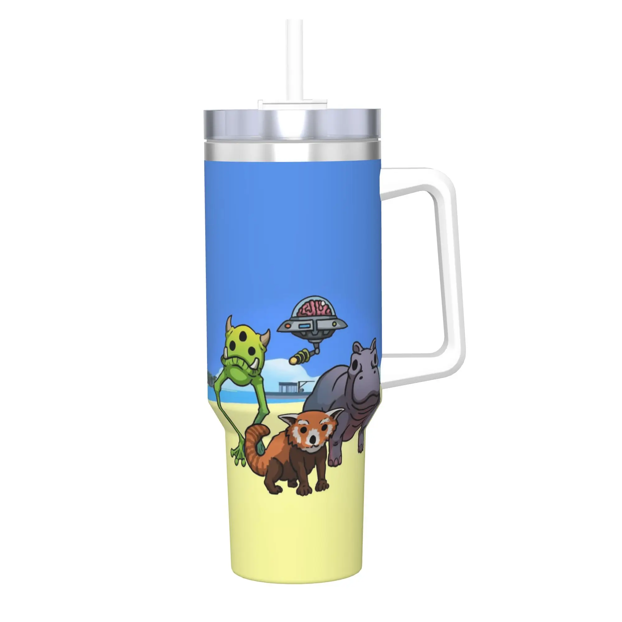 W-Wobbly Lifes 40oz Tumbler Stainless Steel Double Wall Vacuum Insulated  Tumblers Mug With Straw