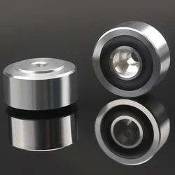 4 Pcs HIFI Speaker Spikes Stand Feet Pad Aluminum Alloy Isolation Absorb Shock Amplifier Base Feet for Speakers CD Amplifier