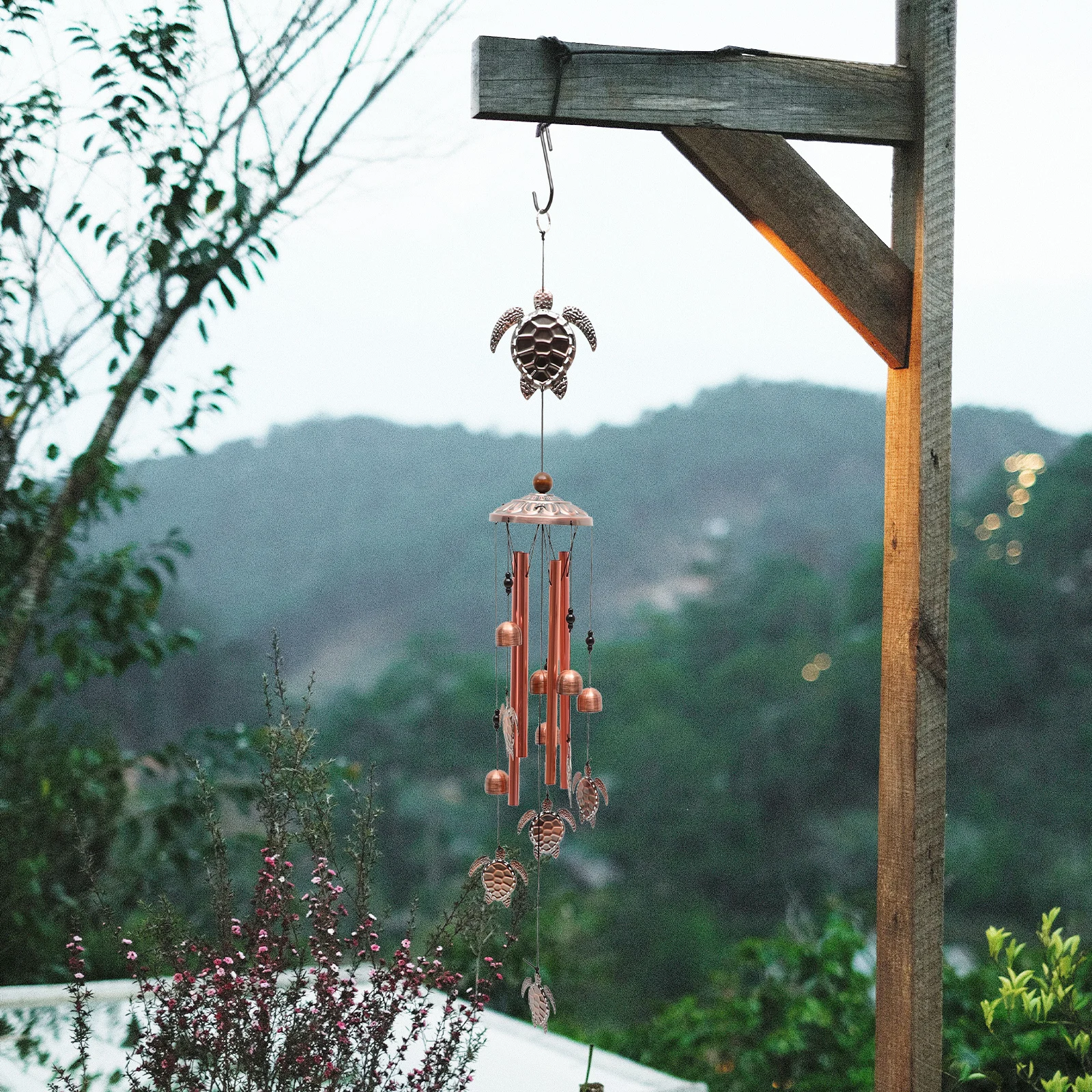 

Iron Turtle Retro Wind Sweet Sound Home Decor Hanging Crafts Retro Style Garden Bell Hanging Wind Bell Wall nament