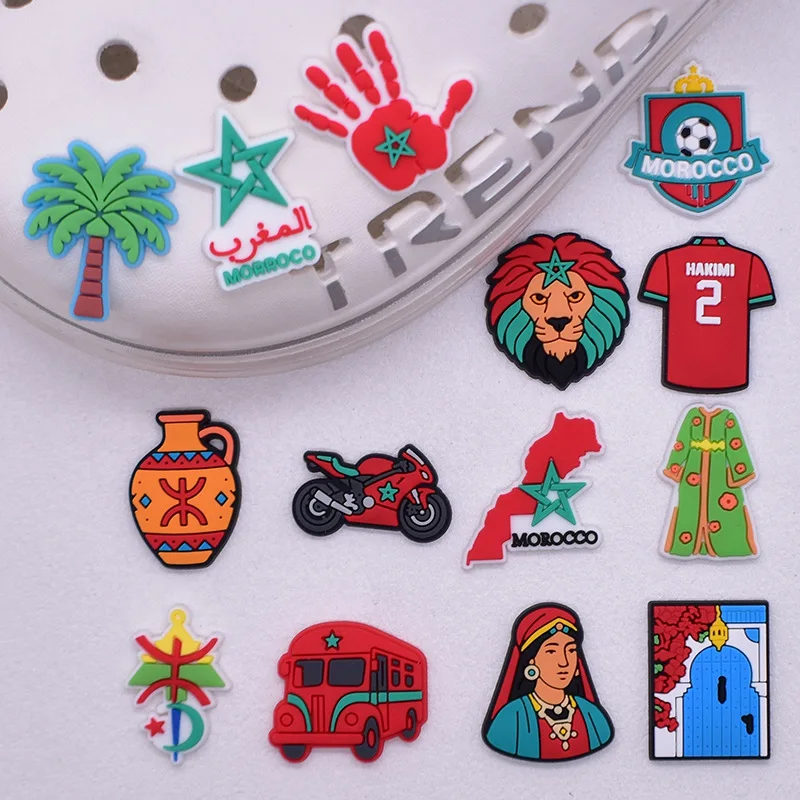 Morocco hole shoes charms shoe buckle removable DIY hole bag decorative accessories decorations wholesale shoe accessories image 4