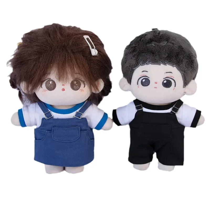 10cm 20cm Doll Clothes Outfit T-shirt Overalls Suspender Trousers Dolls Accessories Cultivate Hands-on Ability Children\'s Toys