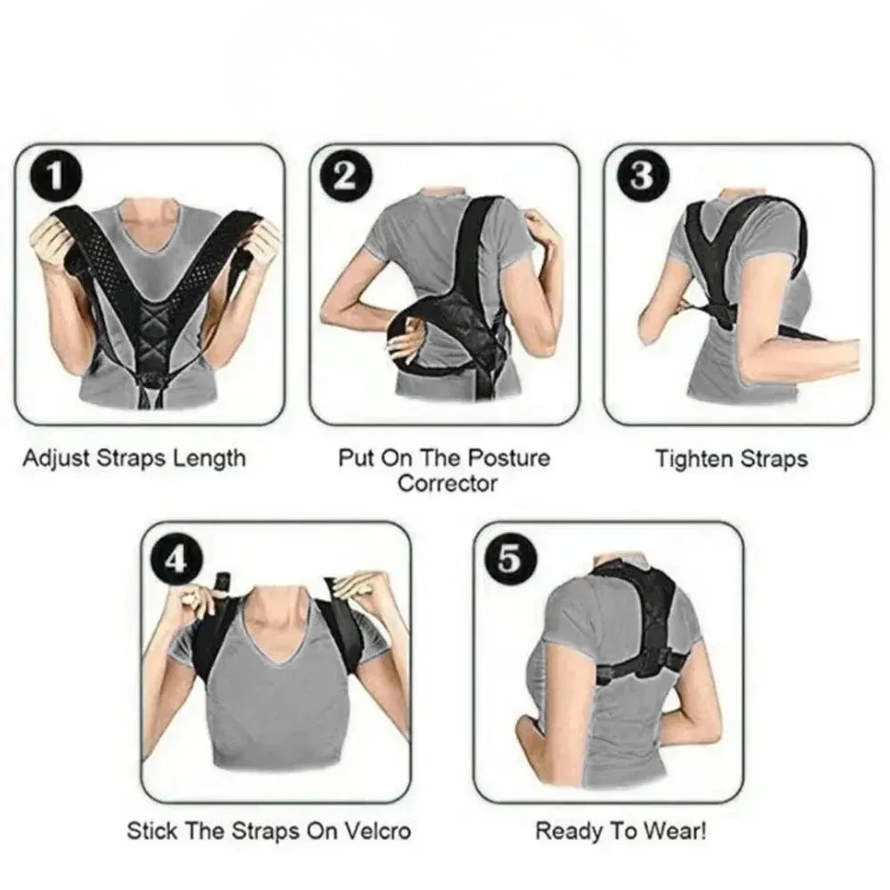 حزام تصحيح وضعية الظهر، منع الحدباء، تصحيح وضعية الجلوس للجنسين، تشكيل الجسم المسامي
