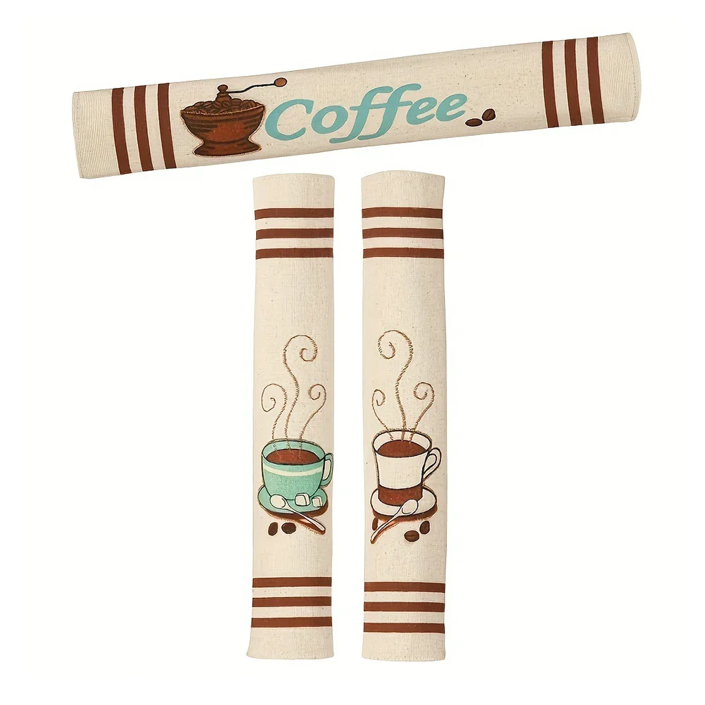 

3Pcs Refrigerator Handle Gloves Fridge Door Handle Protector Cover for Kitchen Appliance Prevent Oil Stains Water