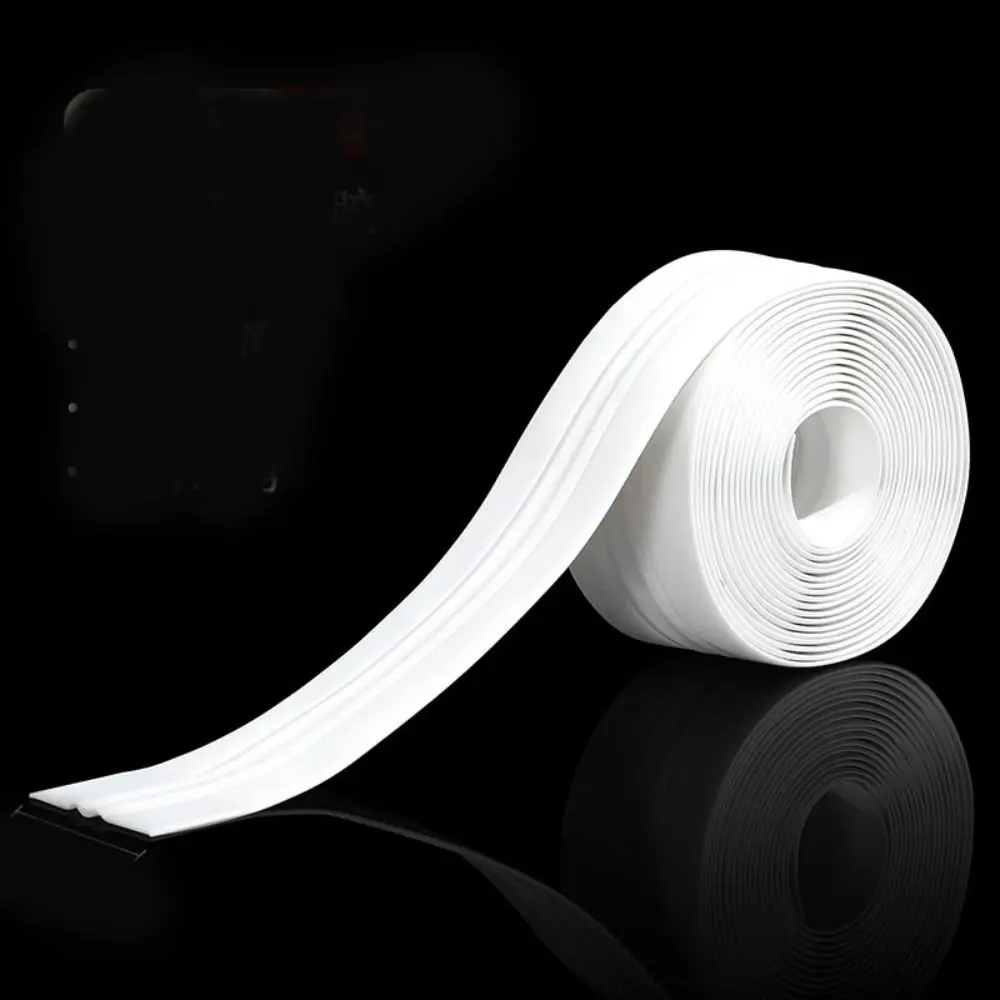 Self Adhesive Kitchen Sink Waterproof Sticker Waterproof Anti-mildew Sink Bath Sealing Strip Transparent Printing Thickened