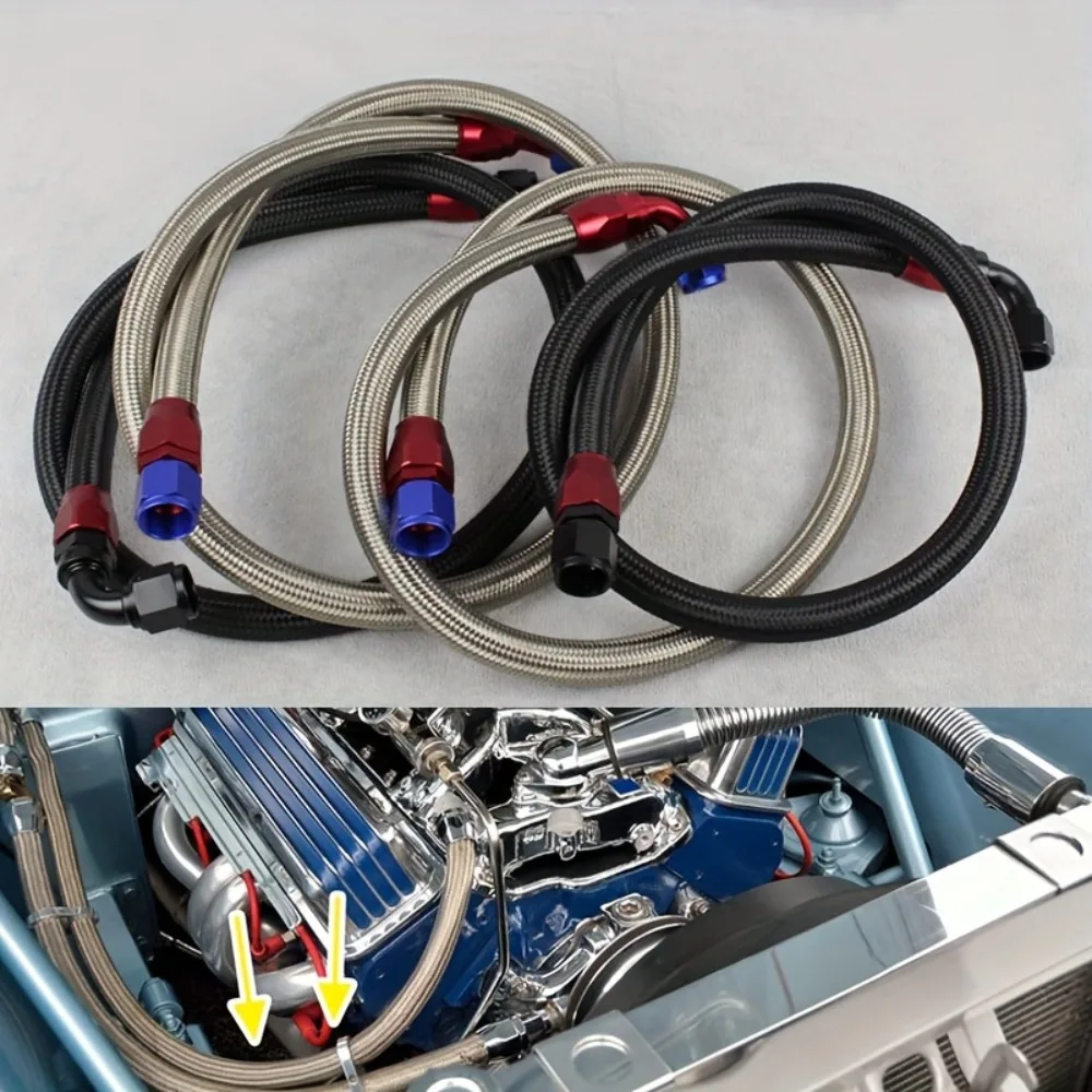 High Performance AN10 1M/1.2M Stainless Steel Oil Hose Line Hose with Swivel Hose End Fitting Transmission Fuel Line Fitting Set