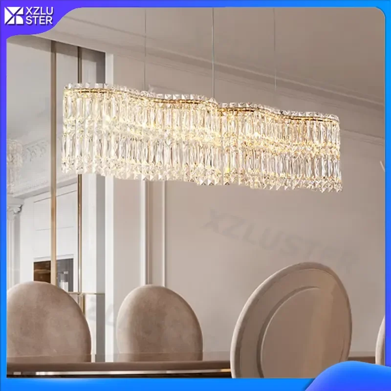

XZLUSTER Elegant European Crystal Chandelier Luxury LED Ceiling Light For Living Room Dining Room Bedroom Hotel Lobby