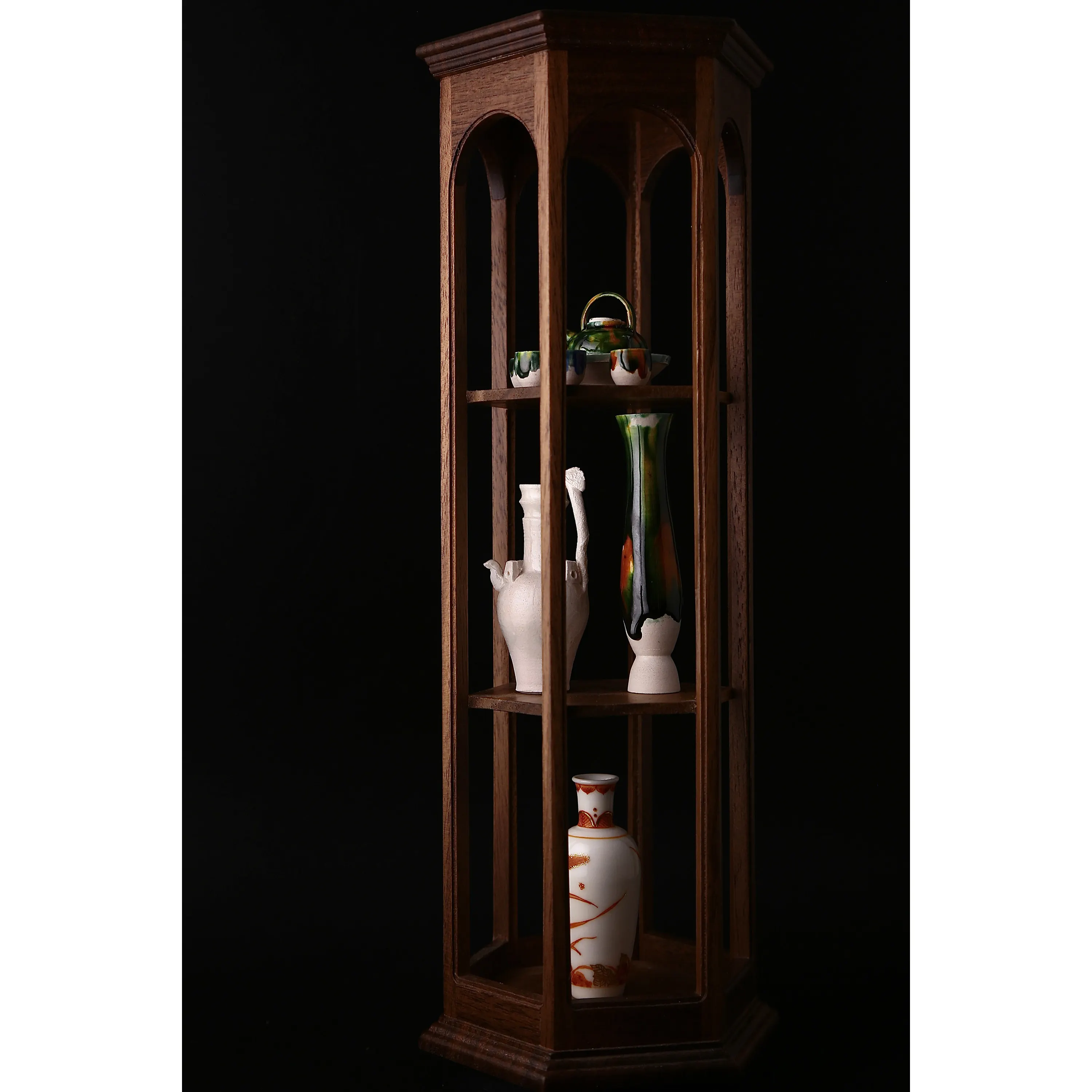 نموذج مصغر 1:6 لأثاث بيت الدمى، رف عرض دوار مصغر، إكسسوارات للدمى Bjd Ob11 Gsc Blyth Soldier Lol، ديكور ومستلزمات التصوير