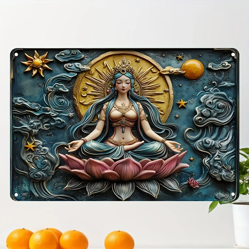 

Earth Goddess, Square Aluminum Sign - Versatile Decor for Home, Bar, Kitchen, Wall Art Home Decor, 7.9x11.8"/11.8x17.7, 1pc