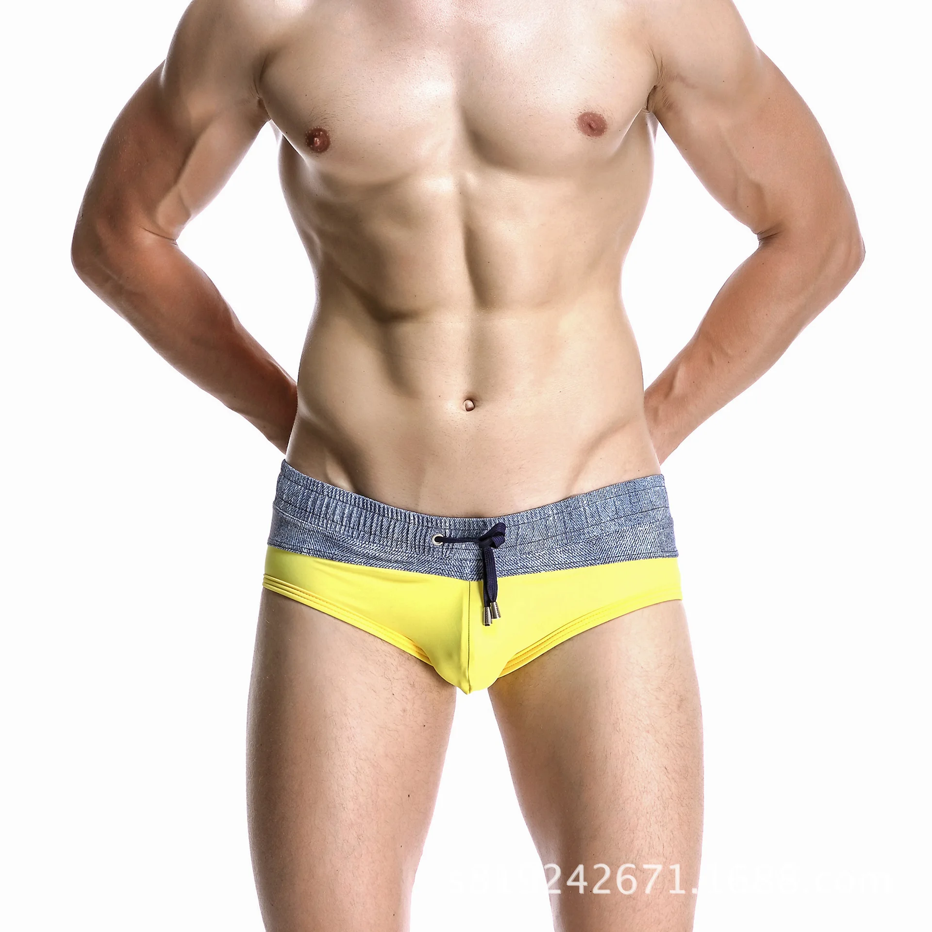 

Мужские шорты для плавания, контрастный купальник, купальный костюм с горячими источниками, пляжные шорты, быстросохнущие купальники, летняя морская пляжная одежда