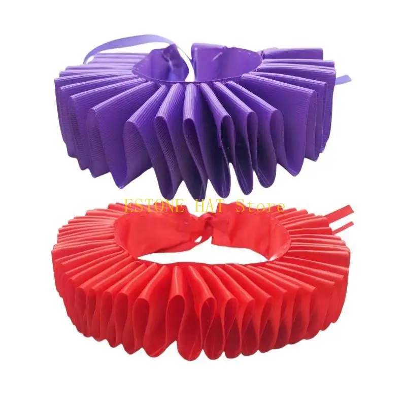 

49MF елизаветинский воротник с рюшами, регулируемый воротник для сцены, колониальный наряд, костюм для косплея, украшение на шею