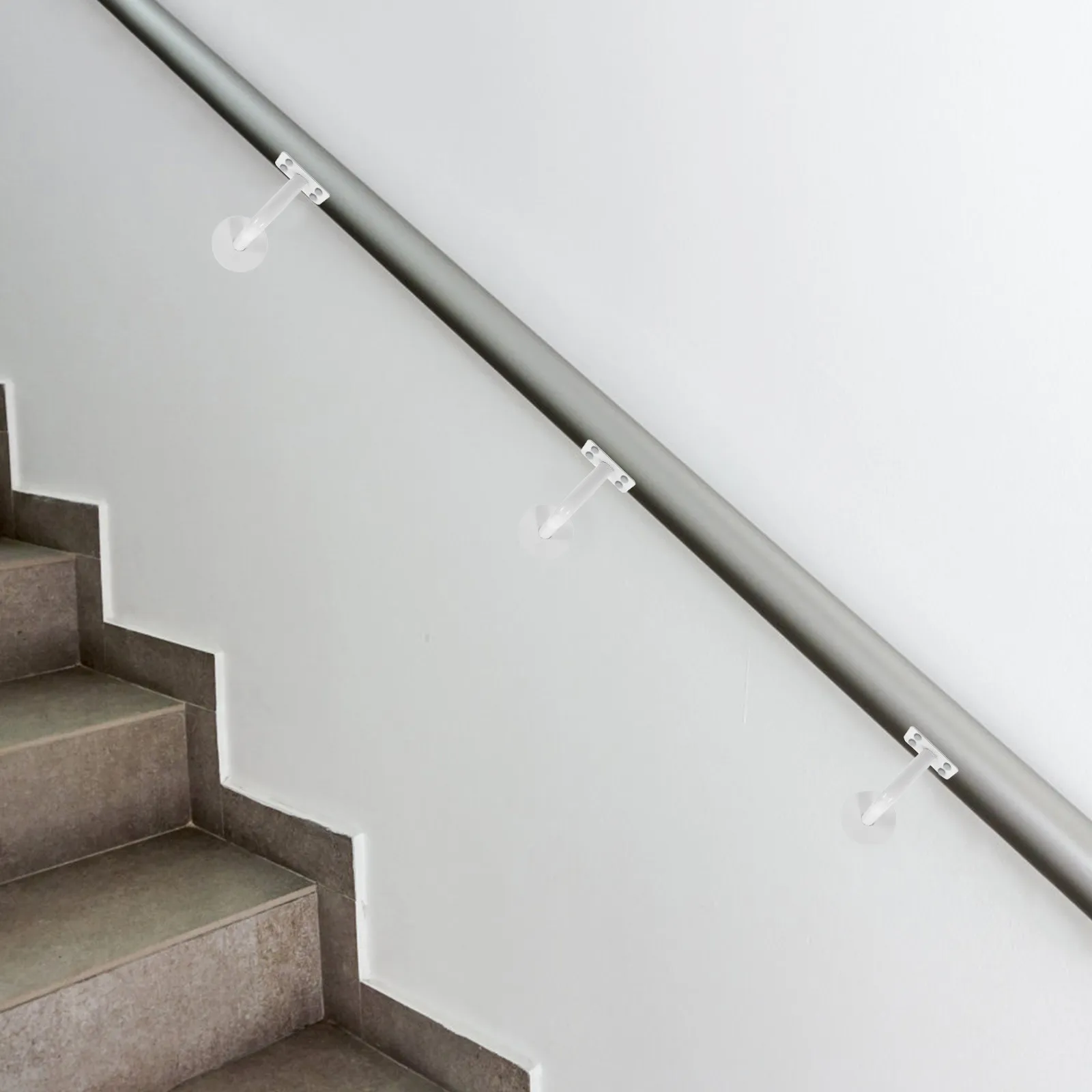 

Heavy Duty Stainless Steel Wall Mounted Handrail Brackets for Stairways Porches Basements Railing Bracket Secure Stability Sleek