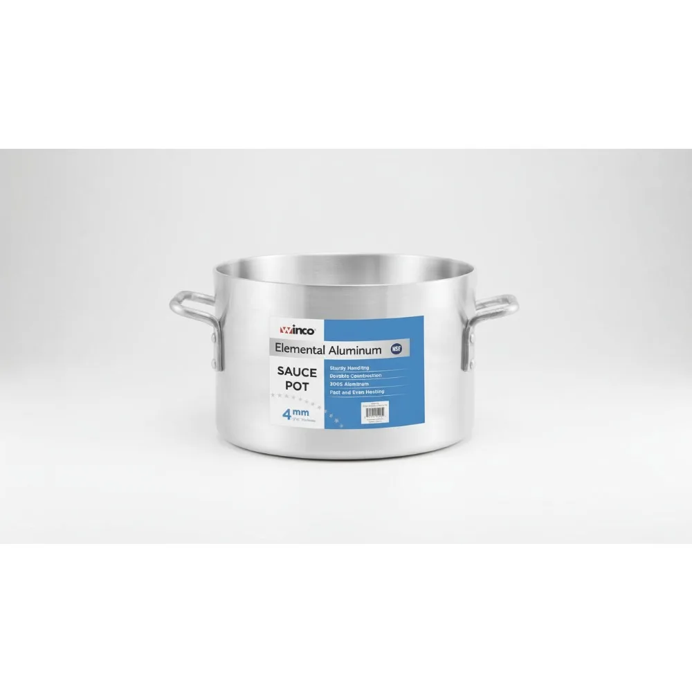 

20-литровая алюминиевая кастрюля для соуса, профессиональная сверхмощная кухонная посуда для домашней кухни повара