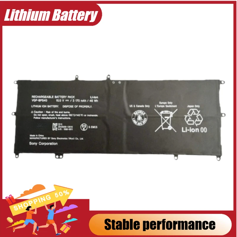 

Laptop Battery 15V 3170mAh VGP-BPS40 For SONY Vaio Flip 14A 15A SVF14N SVF15N18PXB Brand-New High Quality