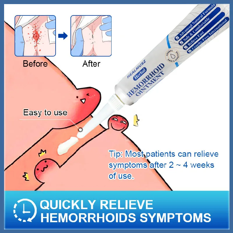 

20g Hemorrhoid Remover Ointment Internal Piles Anal Anus Bleeding Care Gel Anal Fissure Cream Hemorrhoid Swelling Dressing